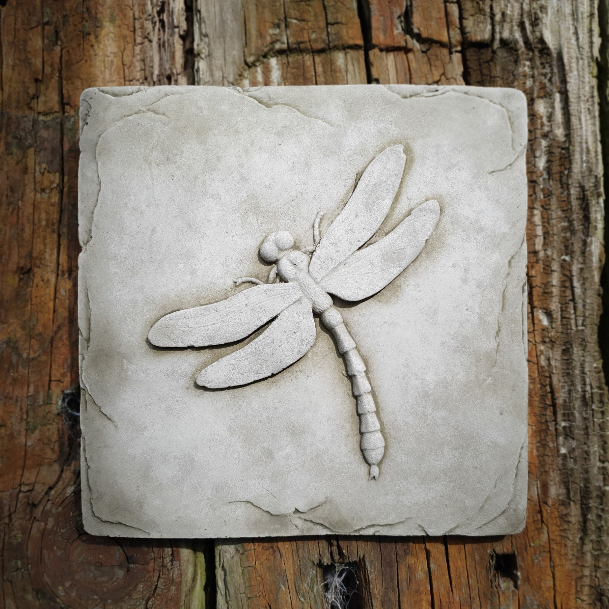 Dragonfly Plaque STONE ORNAMENTS GARDEN DECOR Springmount